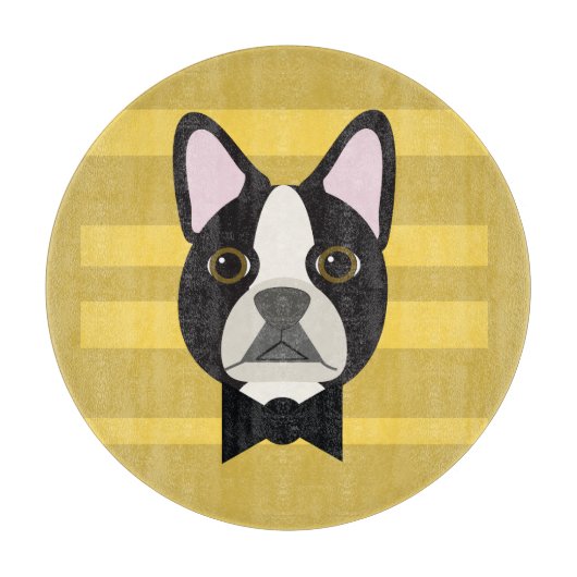Boston Terrier Snijplank (Voorkant)