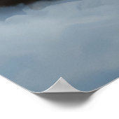 Boston Terrier Snowy Sleigh Kerst Decor Poster (Hoek)