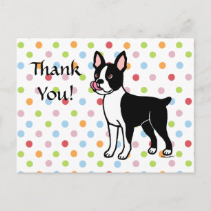 Boston Terrier Standing Briefkaart