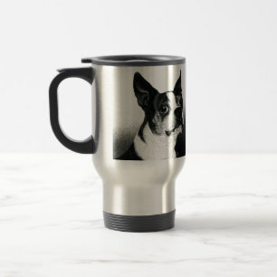 Boston Terrier Steel Mok - "Boston Style"