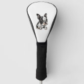 Boston Terrier sticker ontwerp Golfheadcover (Voorkant)