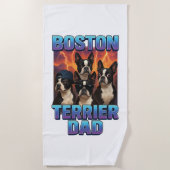 Boston Terrier Strandlaken (Voorkant)
