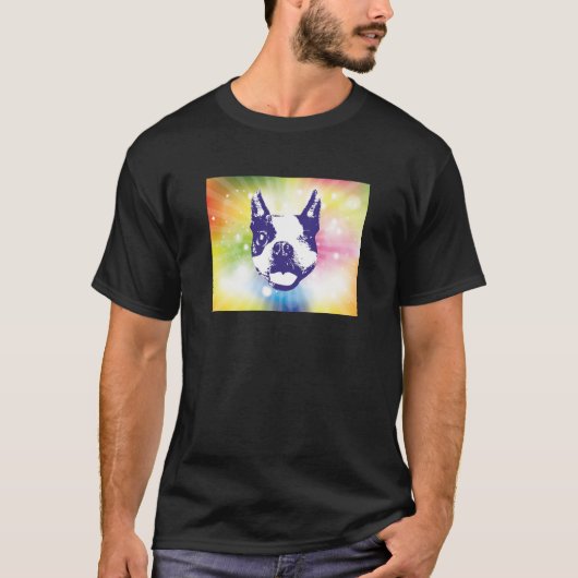 Boston Terrier Sunburst T-shirt (Voorkant)
