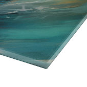 Boston Terrier Surfen Schilderij Snijplank (Hoek)