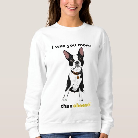 Boston Terrier Sweatshirt (Voorkant)