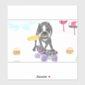 Boston Terrier Sweet Dream Sticker (Vel)