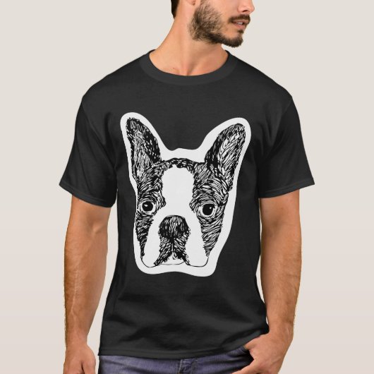 Boston Terrier T-shirt (Voorkant)