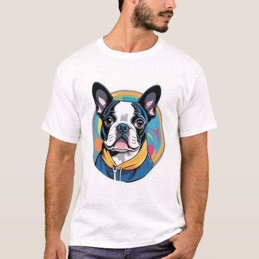 Boston Terrier T-shirt (Voorkant)