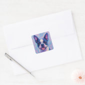 Boston Terrier Tea Party Labels en Stickers (Envelop)