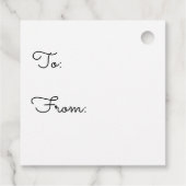 Boston Terrier Tea Party servetten Bedankjes Labels (Achterkant)