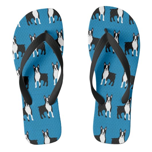 Boston Terrier Teenslippers (Voetbed)