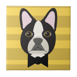 Boston Terrier Tegeltje