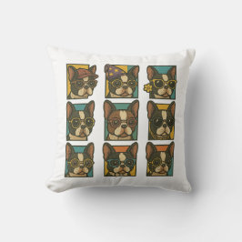 Boston Terrier Trendsetters Kussen