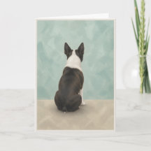 Boston Terrier troostkaart voor huisdieren
