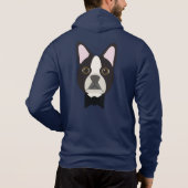 Boston Terrier Tux Hoodie (Achterkant)
