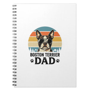 Boston Terrier Vader Vintage Hondenliefhebber Ontw Notitieboek