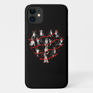 Boston Terrier Valentijnsdag Red Heart iPhone 11 Hoesje
