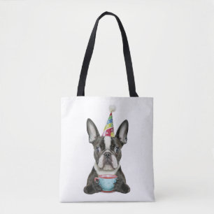 Boston Terrier Verjaardag Pet Classic T-shirt Draagtas