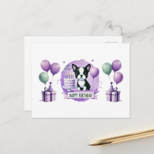 Boston Terrier Verjaardagskaart Briefkaart