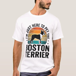 Boston Terrier Vintage Huisdierliefhebber Shirt On