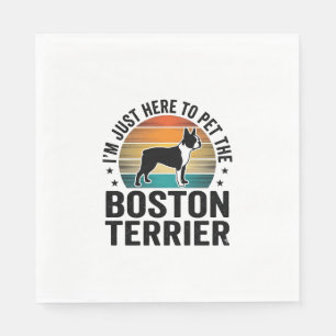 Boston Terrier Vintage Huisdierliefhebber Shirt On Servet