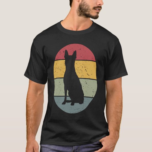 Boston Terrier Vintage T-shirt (Voorkant)