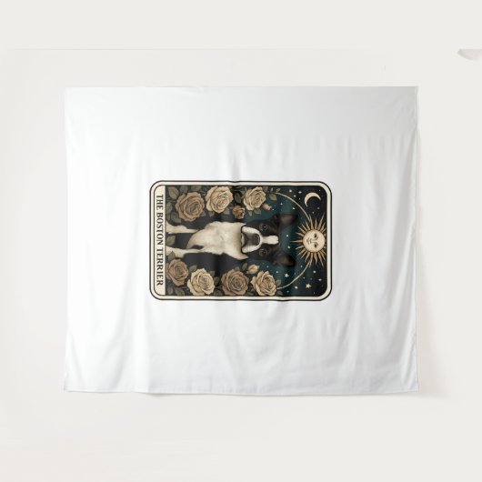 Boston Terrier Wandkleed (Voorkant (horizontaal))