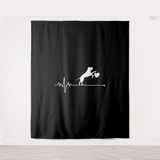 Boston Terrier Wandkleed (Voorkant)