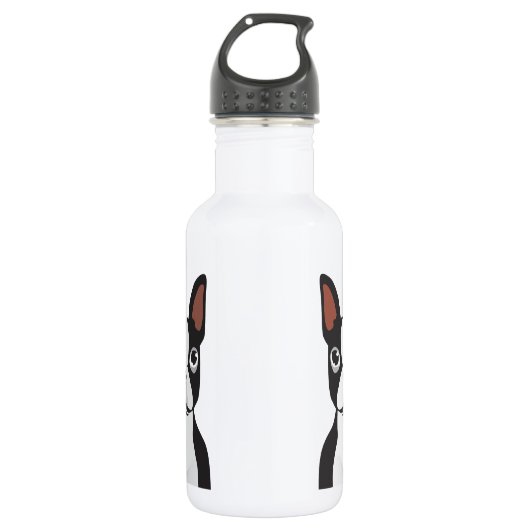 Boston Terrier Water Bottle Waterfles (Voorkant)