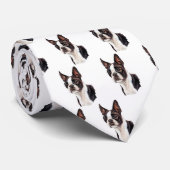 Boston Terriers a Plenty Necktie - Gepersonaliseer Stropdas (Opgerold)