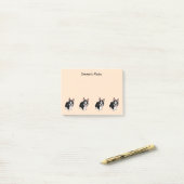 Boston Terriers Custom Post-it® notes 4 x 3 inch (Op bureau)