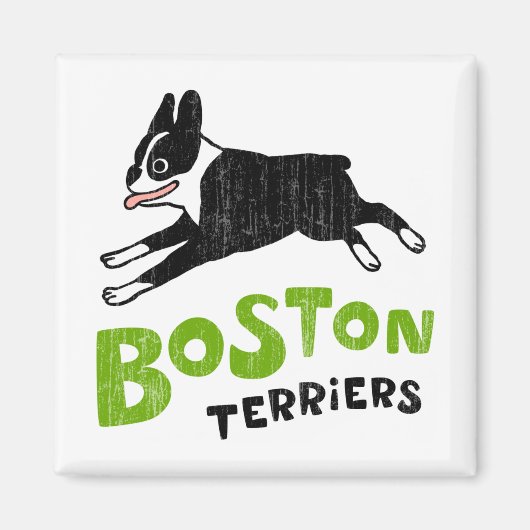 Boston Terriers Magneet (Voorkant)