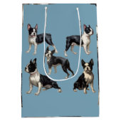 Boston Terriers Medium Cadeauzakje (Achterkant)