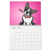 Boston Terriers Off-Leash Art™ Vol 1 Kalender (Feb 2026)