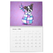 Boston Terriers Off-Leash Art™ Vol 1 Kalender (Jan 2026)