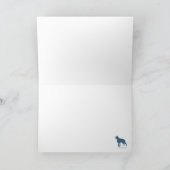 Boston Terriers trekken aan de slee van de kerstma Feestdagen Kaart (Binnen)