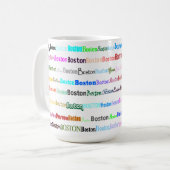Boston Text Design II Mug I (Devant gauche)