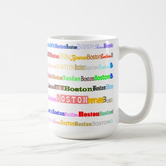 Boston Text Design II Mug I (Droite)