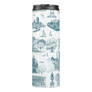 Boston Toile (Anniversary Ed.) Blauw/Wit Thermosbeker