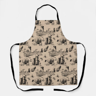 Boston Toile Apron Schort