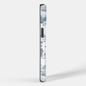 Boston Toile Blauw en Wit Telefoon Case (Achterkant / Rechts)