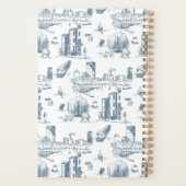 Boston Toile Blue Planner (Dos)