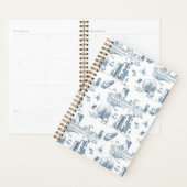 Boston Toile Blue Planner (Display)