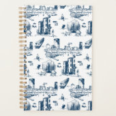 Boston Toile Navy Planner (Voorkant)