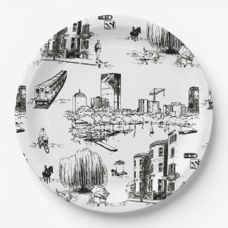Boston Toile Papieren Bordje