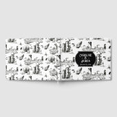 Boston Toile Personalized Weddenschap Book Gastenboek (Volledig)