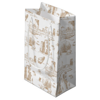 Boston Toile Tan and White Klein Cadeauzakje
