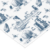 Boston Toile Zwart-wit Korte Tafelloper (Hoek)