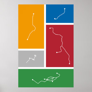 Boston - Transit Palettes Poster