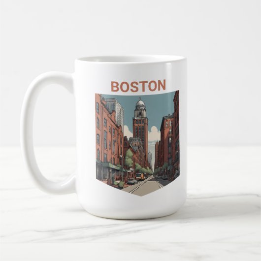 Boston Traveller Een heerlijk cadeau idee Koffiemok (Links)